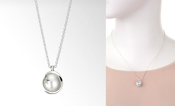 スタージュエリー１粒パールネックレス1