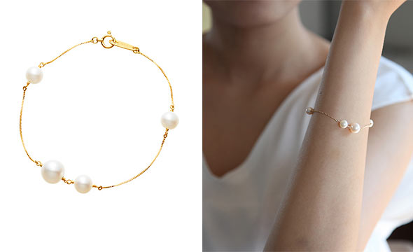 オデュース4℃パールブレスレット1