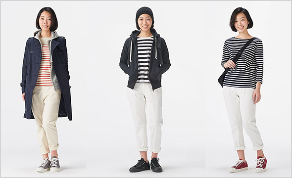 無印スニーカーコーデ