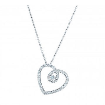 デビアスハートネックレス1