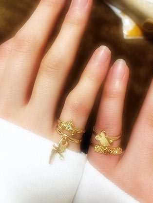 ペアピンキーリング