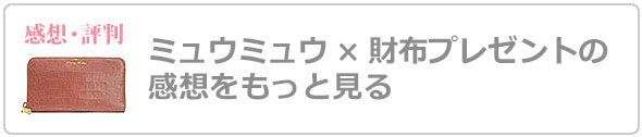 ミュウミュウ財布プレゼント評判