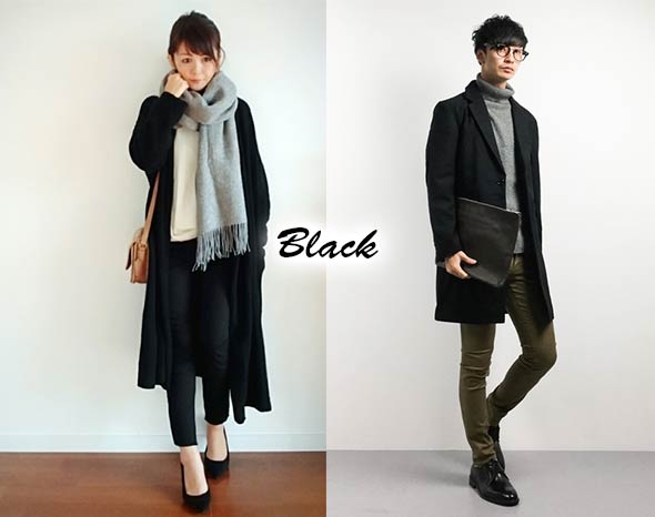 黒リンクコーデ