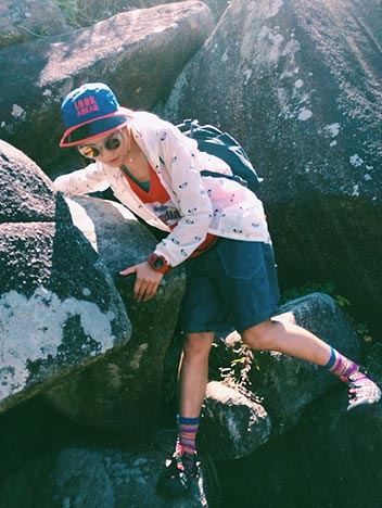 KEENサンダル靴下コーデ2