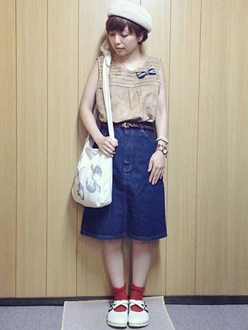 ビルケンシュトックサンダル靴下コーデ5