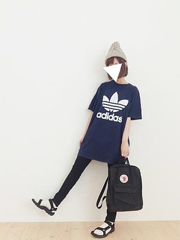 tevaサンダル靴下コーデ1