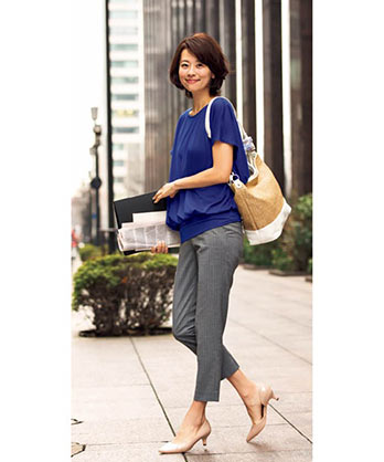 夏通勤コーデ1