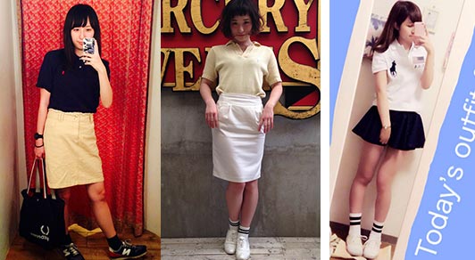 ラルフローレンポロシャツコーデ