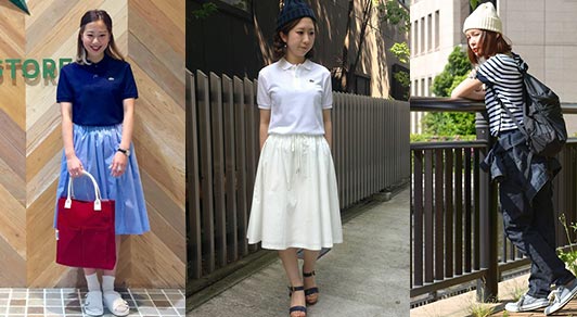 ラコステポロシャツ着こなし2