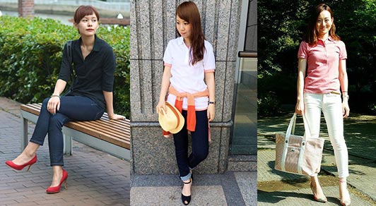 ラコステポロシャツ着こなし