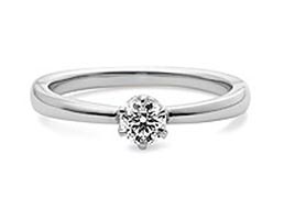 ストレート×１粒ダイヤモンド