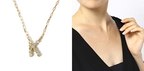 ノジェスイニシャルネックレス1