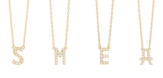 アーカーイニシャルネックレス