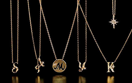 イニシャルネックレス