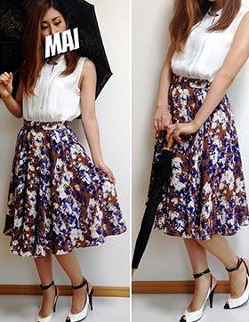 ラルフローレン日傘コーデ