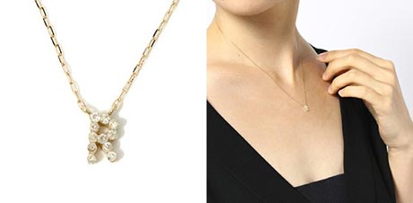 ノジェスイニシャルネックレス3