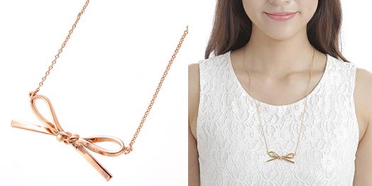 ケイトスペードリボンネックレス1