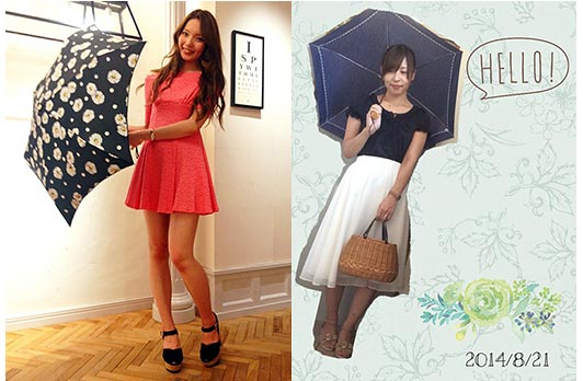 スナイデル日傘コーデ