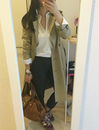 ニューバランス通勤コーデ