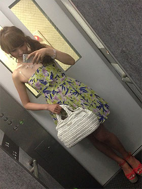 白かごバッグコーデ2