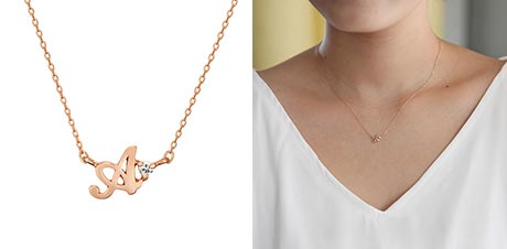 4℃イニシャルネックレス1