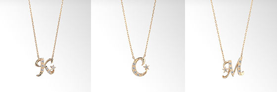 スタージュエリーイニシャルネックレス