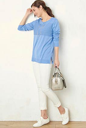 jpressスニーカー通勤コーデ