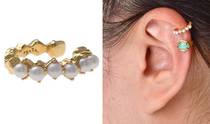 アガットイヤーカフ3