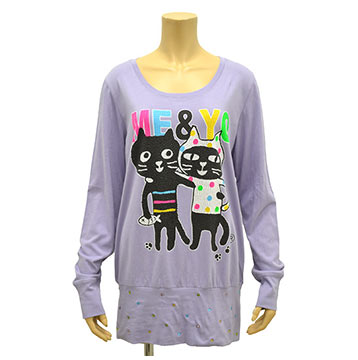 ララキューブ猫Tシャツ