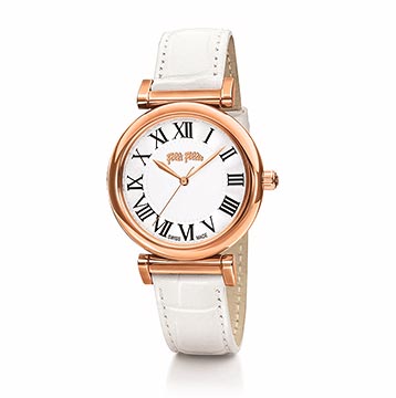 フォリフォリホワイト腕時計2