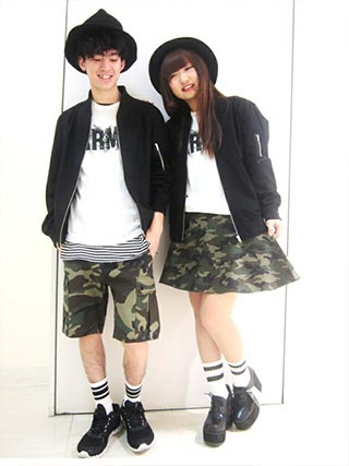 wegoペアＴシャツコーデ3