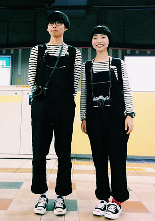 コンバースペアルック2