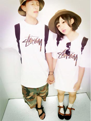 STUSSYペアルック1