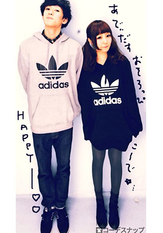 アディダストレーナー-ペアルック2