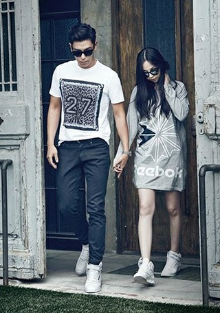 リーボックスニーカーペアルック1