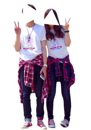 コンバースペアルック6