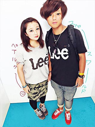 leeペアＴシャツコーデ1