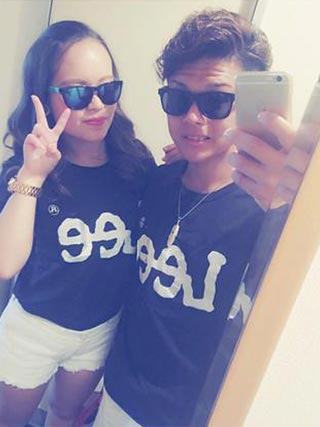 leeペアＴシャツコーデ2