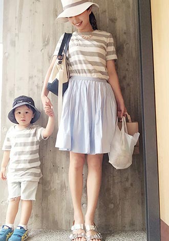 ユニクロ親子コーデ3