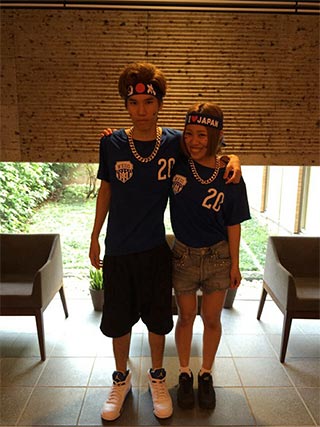 wegoペアＴシャツコーデ4