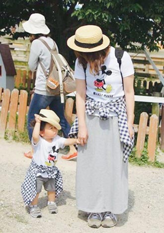 ユニクロ親子コーデ2