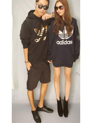 アディダスパーカーペアルック2