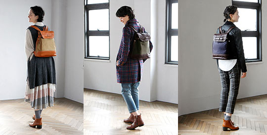 土屋鞄レザーリュック5