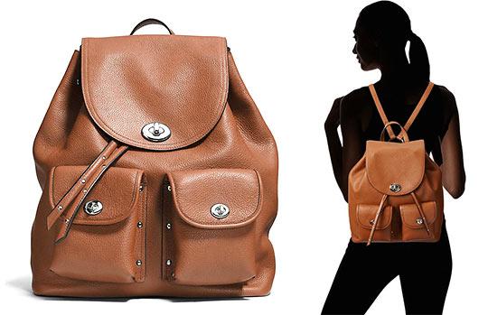 コーチレザーリュック1