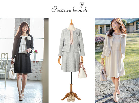 クチュールブローチ-卒園式コーデ