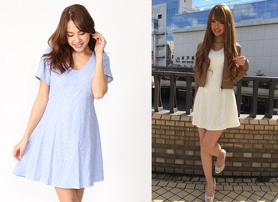 セシルマクビーデートワンピ1