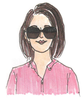 面長サングラス1