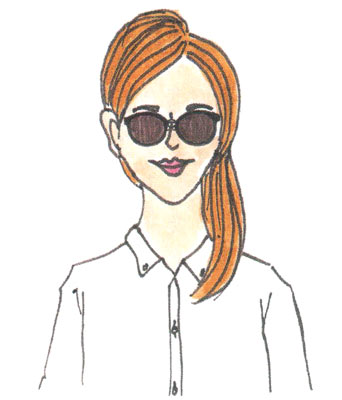 逆三角形サングラス1