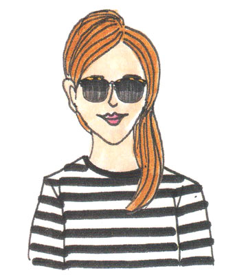 逆三角形サングラス2