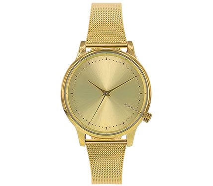 メタルブレス腕時計ゴールド3